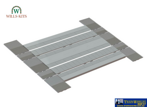 Wil-Ssm319 Wills Kits Ssm319 Modern Level-Crossing Road-Bed (Single On Double-Track) Oo-Scale