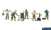 Woo-A1828 Woodland Scenics Roofers (6-Pack) Ho Scale Figure
