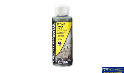 Woo-C1218 Woodland Scenics Earth-Colours Pigment 118Ml Stone-Grey Scenery