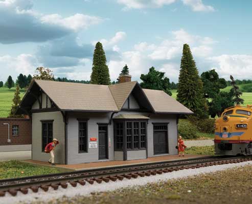 WAL-3894 Walthers Cornerstone Kit Central Golden Valley Depot N Scale