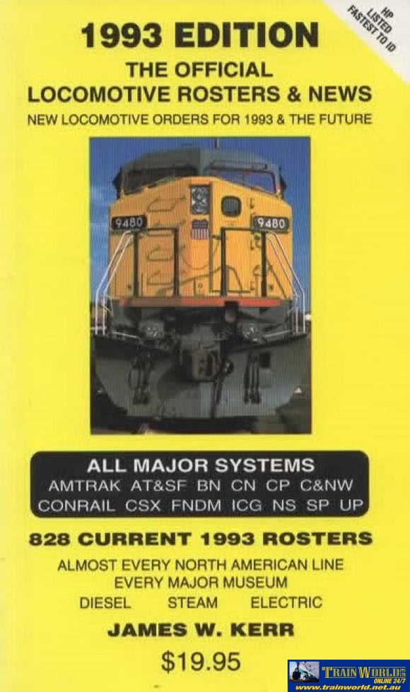 1993 Edition: The Official Locomotive Rosters & News (Sp-2001) Reference