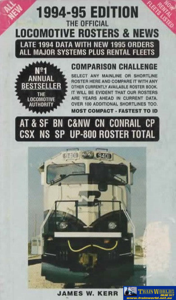 1994-95 Edition: The Official Locomotive Rosters & News *Cover Rubbed ...