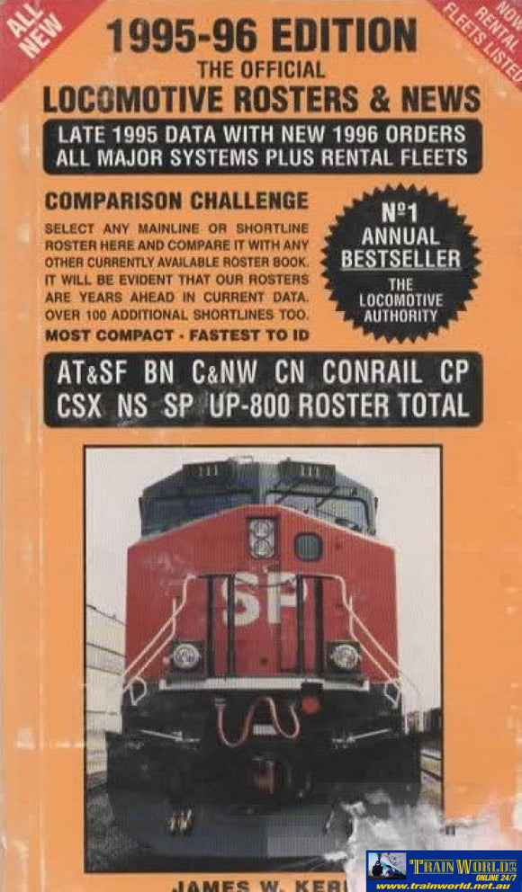 Nycrr Engine Roster 1995-96 Edition: The Official Locomotive Rosters & News *Cover Rubbed ...