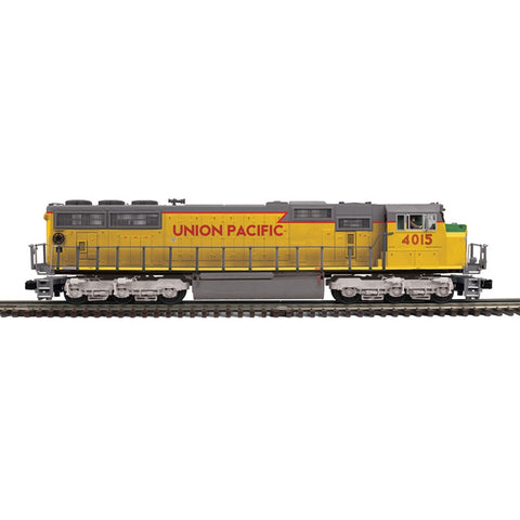 ATL-30138226 Atlas-Premier  SD70MAC LOCOMOTIVE UNION PACIFIC (BIG BOY ESCORT) 4015 (YELLOW/RED/GRAY) - 2RL DCC/DCS Sound Smoke O Scale (2 Rail)