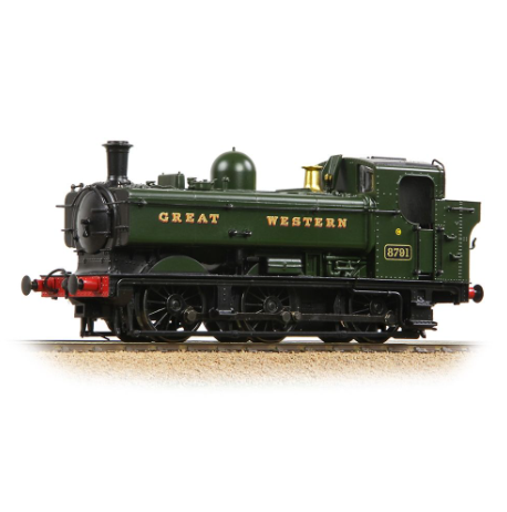 BBL-32204A Bachmann Branchline GWR 8750 Pannier Tank 8791 GWR Green (Great Western) OO-Scale DCC-Ready