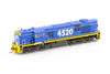 AUS-4522 Auscision 45-class #4520 Freight Rail - Light Blue with Twin Marker Lights and No Buffers DCC-Ready/Sound-Ready