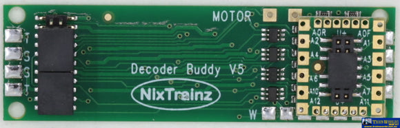 494-Ntz5 Nixtrainz 21-Pin Decoder Buddy-V5 With 2.2K Ohm Resistors Onboard Controller
