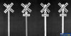 541-9 Pikestuff Kit Railroad Crossbucks (4) HO Scale - Structures