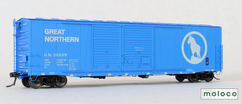 MOL-7050702 Moloco St. Cloud built 50' XM 15-0 Double-slider offset, Repainted Big Sky Blue #35809 HO-Scale
