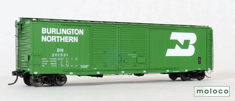 MOL-7051002 Moloco St. Cloud built 50' XM 15-0 Double-slider offset, BN Repaint PB-11-70 #201531 HO-Scale