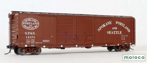 MOL-7052001 Moloco St. Cloud built 50' XM 15-0 Double-slider offset, Delivery SP&S scheme 1957 #14008 HO-Scale