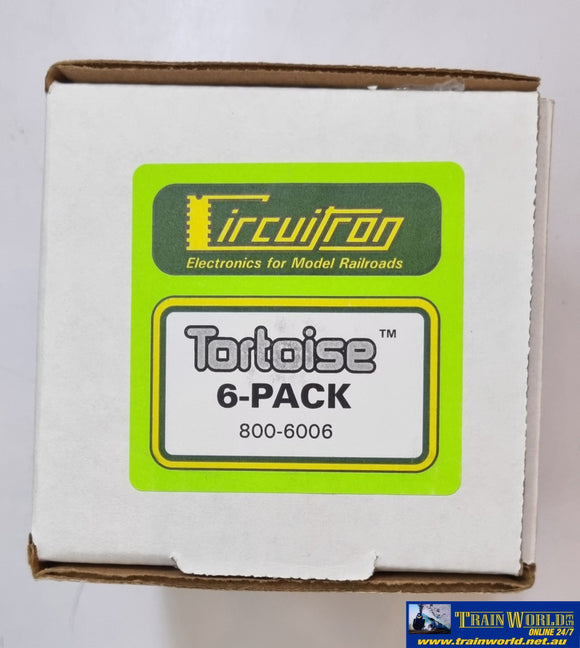 800-6006 Circuitron Tortoise Slow-Motion Swtich-Machine 6 Pack Track/accessories