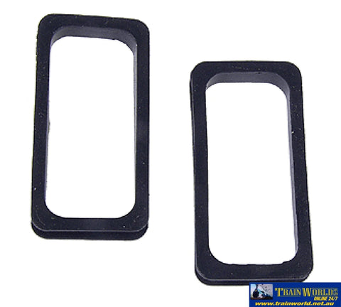 933-977 Walthers Passenger Car Diaphragms Black Rubber 1 Pair Ho Part