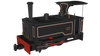 RAP-986003 Rapido UK Kerr Stuart Sirdar Lined Black OO9-Scale DCC Ready