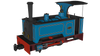 RAP-986004 Rapido UK Kerr Stuart Sirdar Lined Blue OO9-Scale DCC Ready