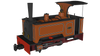 RAP-986005 Rapido UK Kerr Stuart Sirdar Lined Burnt Orange OO9-Scale DCC Ready