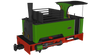 RAP-986507 Rapido UK Kerr Stuart Sirdar Plain Green OO9-Scale DCC Fitted non sound