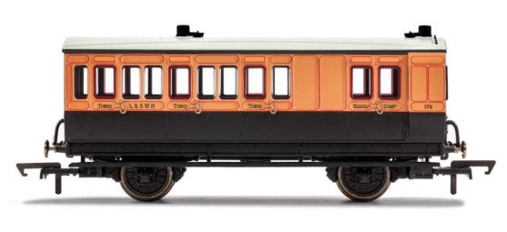 HMR-R40110 Hornby LSWR, 4-Wheel Coach '3rd Class Brake' #179 with Lighting Era-2 OO-Scale