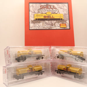 NSC-0023 Used Goods Micro Trains Line Shell Tank Car 4 Car Runner Pack N Scale