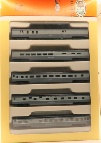 NSC-0031 Used Goods Con-Cor 5 car pass set New York Central N Scale