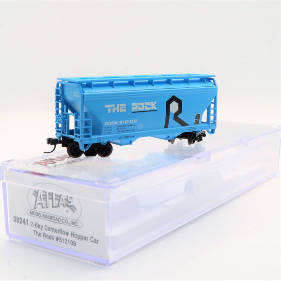 NSC-0210 Used Goods Atlas 2 Bay Centerflow Hopper The Rock #512109 N Scale