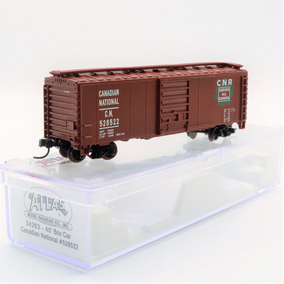 NSC-0212 Used Goods Atlas Boxcar CN #528522 N Scale