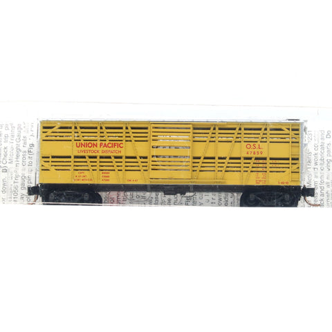 SSH-1013 Used Goods Micro Trains Lines 40' Stock Car Union Pacific N Scale