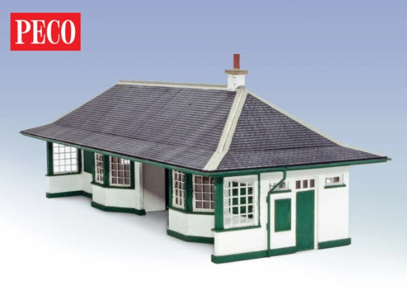 PLK-203 Peco-Lineside (Kit) WHL Station Building (Footprint 226mm x 93 including canopy) OO-Scale