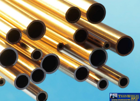 ALB-BT9M Albion Alloys Brass Tube BT9M 9mm x 0.45mm x 8.1mm x 305mm (2 pieces) ScratchBuild
