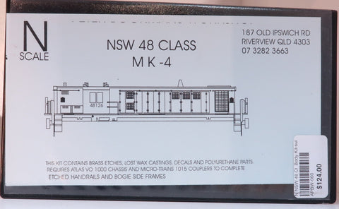 Apbw-060 Peter Boormans Workshop Kit Nsw Mk4 48 Class Body Kit N-Scale Locomotive