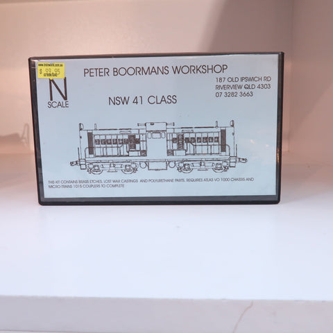 Apbw-41 Peter Boormans Workshop Kit Nsw 41 Class Body Kit N-Scale Locomotive