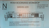 Apbw-Sar600 Peter Boormans Workshop Kit Sar/an 600 Class Body Kit N-Scale Locomotive