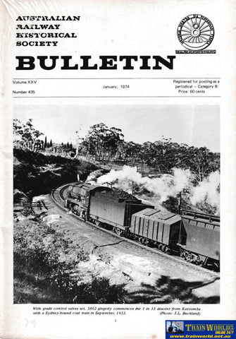ARHS Bulletin (12) 1974 -Used- (M-BU-1974) Reference