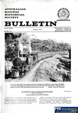 ARHS Bulletin (12) 1977 -Used- (M-BU-1977) Reference