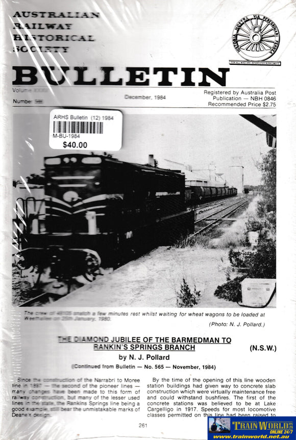 Arhs Bulletin (12) 1984 -Used- (M-Bu-1984) Reference