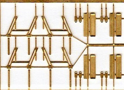 Asd-W01 Associated Distributors Twin Arm Wiper 2 Per Window Plus Mirrors Ho Scale Part