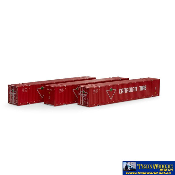Ath-26523 Athearn Ho Rtr 53 Jindo Container Canadian Tire (3) Containerandload