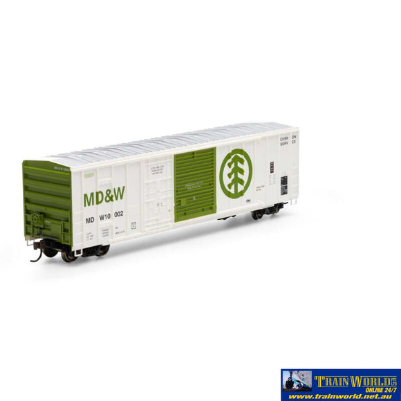 Ath-26742 Athearn Rtr 50’ Fmc Combo Door Box Md&W #10002 Ho Scale Rolling Stock