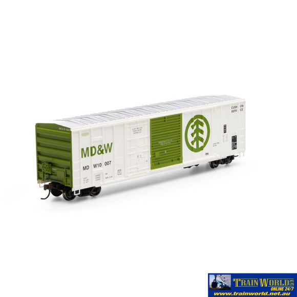 Ath-26744 Athearn Rtr 50’ Fmc Combo Door Box Md&W #10007 Ho Scale Rolling Stock