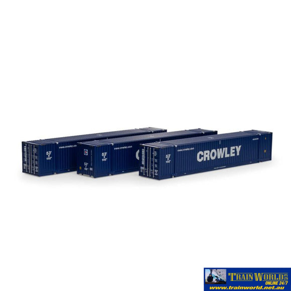 Ath-28995 Athearn Ho Rtr 53 Jindo Container Crowley #2 (3) Containerandload
