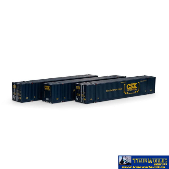 Ath-28996 Athearn Ho Rtr 53 Jindo Container Csx #1 (3) Containerandload