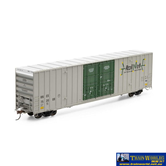 Ath-75300 Athearn Rtr 60’ Gunderson Box Rnex #752008 Ho Scale Rolling Stock