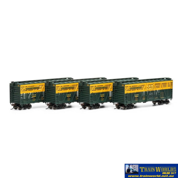 Ath-75994 Athearn 40 Stock Car C&Nw #1 (4) Ho Scale Rolling