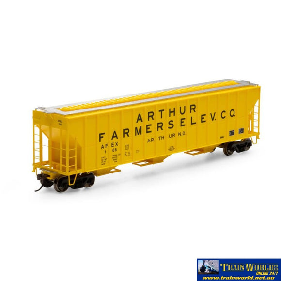 Ath-81577 Athearn Ho Rtr Fmc 4700 Covered Hopper Afex #106 Rolling Stock