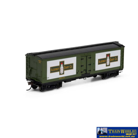 Ath-84717 Athearn 40 Pfaudler Milk Car Alderney Dairy #104 Ho Scale Rolling Stock