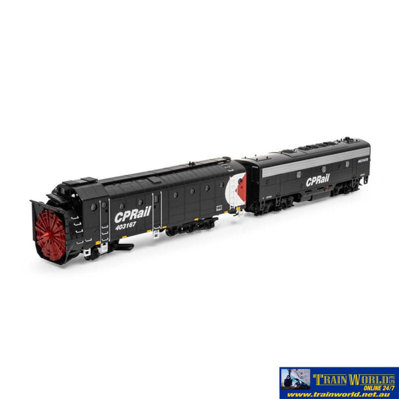 Ath-93825 Athearn Rotary Snowplow & F7B Locomotive Cpr #403167/#403167B Ho Scale Dcc Ready