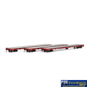 Ath-98080 Athearn Ho 60 Flat Sf (3) Scale Rolling Stock