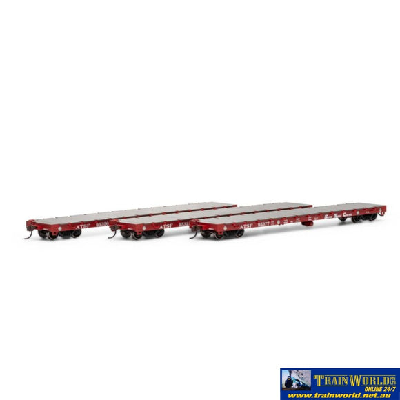 Ath-98080 Athearn Ho 60 Flat Sf (3) Scale Rolling Stock