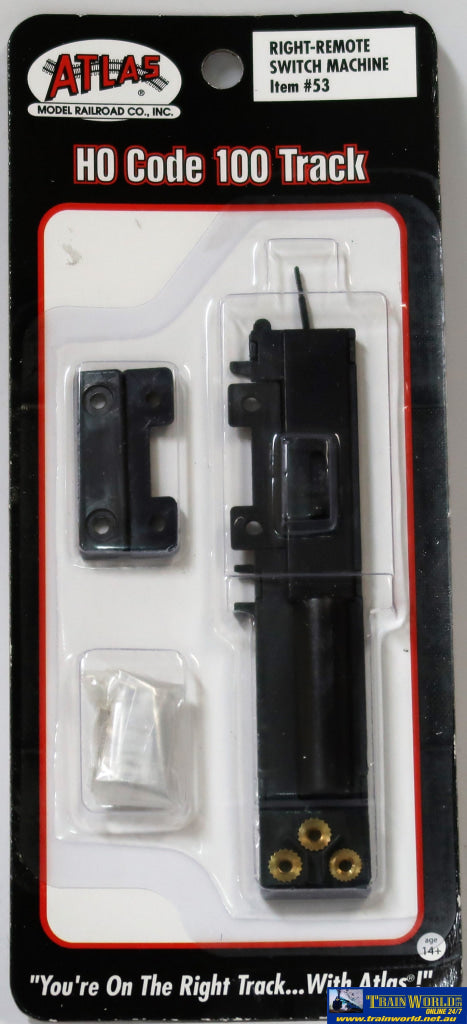 Atl-0053 Atlas Ho Code-100 Remote (Solenoid) Switch Machine Right-Hand Track/accessories