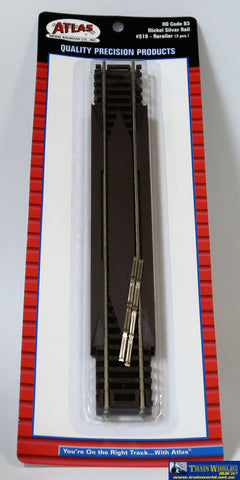 Atl-0519 Atlas Snap-Track Ho Code-83 Re-Railer Straight 9 (228.6Mm) Length (3-Pack)